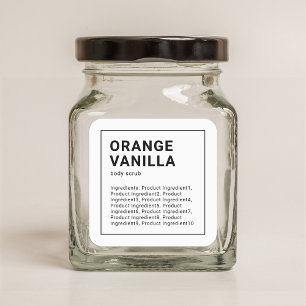 Modern minimalistisch label voor zwarte grensingre