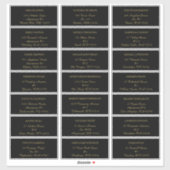 Modern minimalistisch | Label zwart Gastadres (Vel)