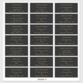 Modern minimalistisch | Label zwart Gastadres