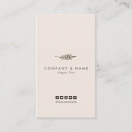 Modern minimalistisch Latijnse lef-pasta bruin - v Visitekaartje