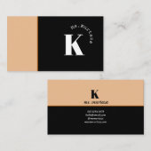 Modern minimalistisch legant Visitekaartje (Voorkant / Achterkant)