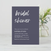 Modern minimalistisch leigrijs Vrijgezellenfeest Kaart (Staand voorkant)