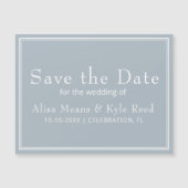 Modern minimalistisch lichtgrijs Save the Date (Voorkant)