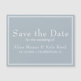 Modern minimalistisch lichtgrijs Save the Date