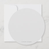 Modern minimalistisch lichtgrijs Save the Date Fot (Achterkant)