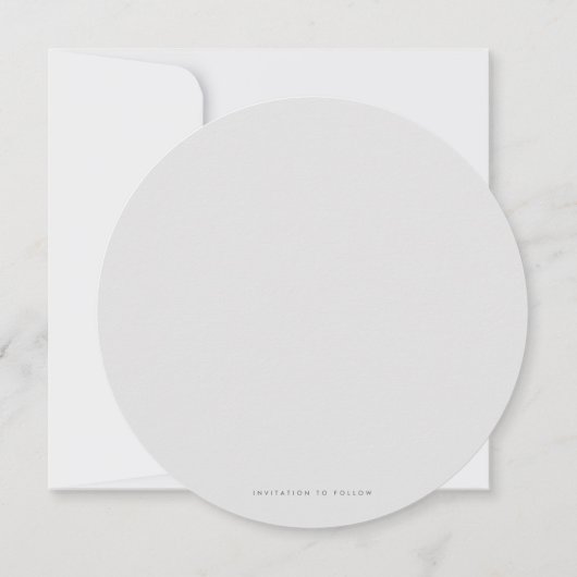 Modern minimalistisch lichtgrijs Save the Date Fot (Achterkant)