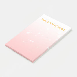 Modern minimalistisch lichtroze bundel post-it® notes