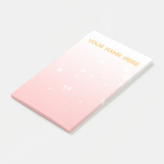 Modern minimalistisch lichtroze bundel post-it® notes