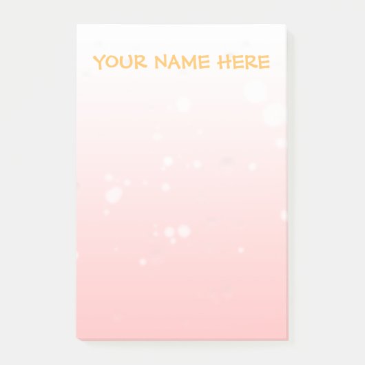 Modern minimalistisch lichtroze bundel post-it® notes (Voorkant)