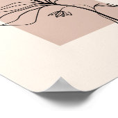 Modern minimalistisch lijnventilator Poster (Hoek)