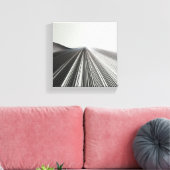 Modern Minimalistisch Lineair Perspectief - Abstra Canvas Afdruk (Insitu (Woonkamer))