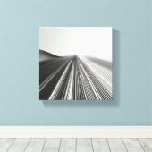 Modern Minimalistisch Lineair Perspectief - Abstra Canvas Afdruk (Insitu (Houten vloer))
