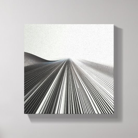 Modern Minimalistisch Lineair Perspectief - Abstra Canvas Afdruk (Voorkant)