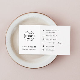 Modern Minimalistisch Logo | Aanpasbare Pictogramm Visitekaartje