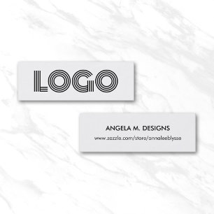 Modern Minimalistisch Logo Online Winkel Mini Visitekaartje