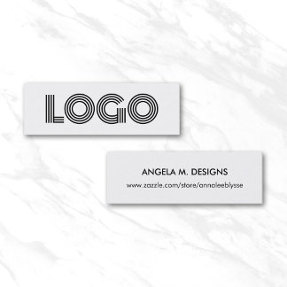 Modern Minimalistisch Logo Online Winkel Mini Visitekaartje