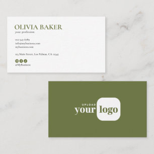 Modern Minimalistisch Logo & Sociale Media Iconen Visitekaartje