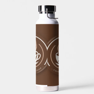 Modern Minimalistisch Logo voor een Koffiezaak Waterfles
