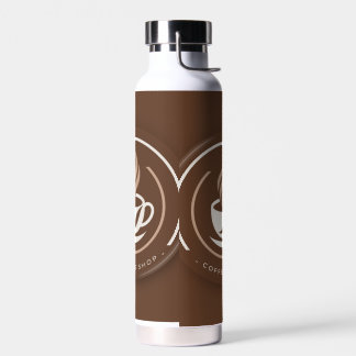 Modern Minimalistisch Logo voor een Koffiezaak Waterfles