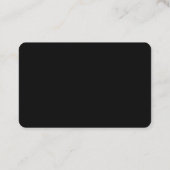 Modern minimalistisch Logo zwart Visitekaartje (Achterkant)
