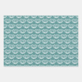 Modern minimalistisch Lotus Flower Pattern Inpakpapier Vel (Voorkant 3)