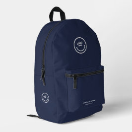 Modern Minimalistisch Marketing Logo Bedrijf Marin Bedrukte Rugzak