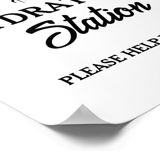 Modern Minimalistisch Medisch Afstuderen Drink Par Poster (Hoek)