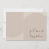 Modern minimalistisch meetkundig blindenweddenscha kaart (Voorkant)