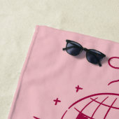 Modern Minimalistisch Meisjesuitstapje | Roze Strandlaken (In situ)