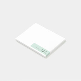 Modern minimalistisch mint Green Pastel Post-it® Notes