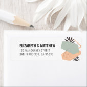 Modern minimalistisch modern geometrisch terugkeer etiket (Insitu)