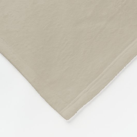 Modern minimalistisch monogram beige scriptnaam fleece deken (Hoek)