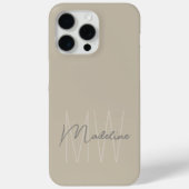 Modern minimalistisch monogram Case-Mate iPhone case (Achterkant)