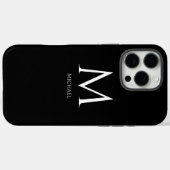 Modern minimalistisch monogram Case-Mate iPhone case (Achterkant (horizontaal))
