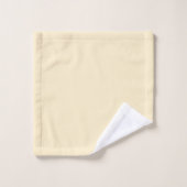 Modern Minimalistisch Monogram Goud Wit Bad Handdoek (Wasdoekje)