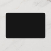 Modern minimalistisch monogram grijs op wit visitekaartje (Achterkant)