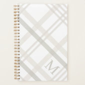 Modern minimalistisch monogram Initiaal Elegant Pl Planner (Voorkant)