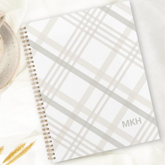 Modern minimalistisch monogram Initiaal Elegant Pl Planner