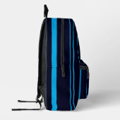 Modern minimalistisch monogram Initiaal, verjaarda Bedrukte Rugzak (Links)