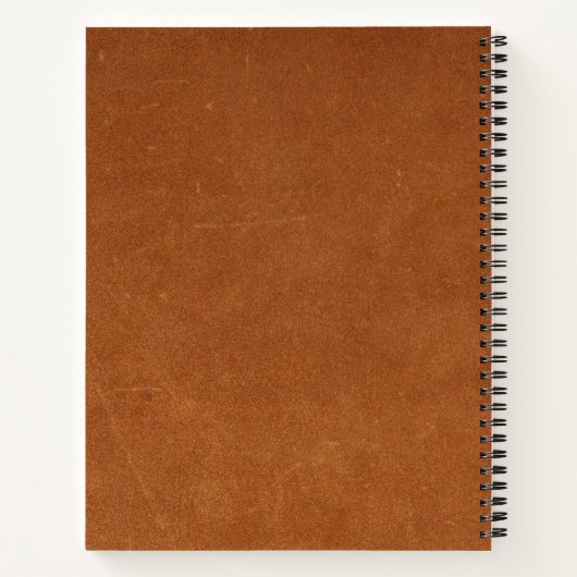 Modern minimalistisch monogram notitieboek (Achterkant)