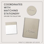 Modern Minimalistisch Monogram Notitieboek