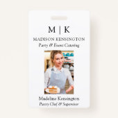 Modern minimalistisch monogram of Logo Business to Badge (Voorkant)