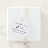 Modern minimalistisch monogram of Logo Business to Bedankjes Labels (In situ)