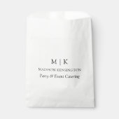 Modern minimalistisch monogram of Logo Business to Bedankzakje (Voorkant)