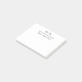 Modern minimalistisch monogram of Logo Business to Post-it® Notes (Schuin)