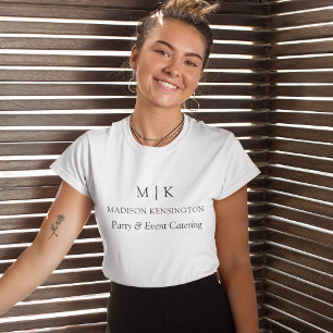 Modern minimalistisch monogram of Logo Business to T-shirt