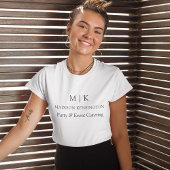 Modern minimalistisch monogram of Logo Business to T-shirt