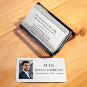 Modern minimalistisch monogram of Logo foto toevoe Visitekaartje