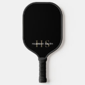 Modern minimalistisch monogram pickleball paddle (Voorkant)