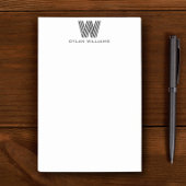 Modern Minimalistisch Monogram Post-it® Notes